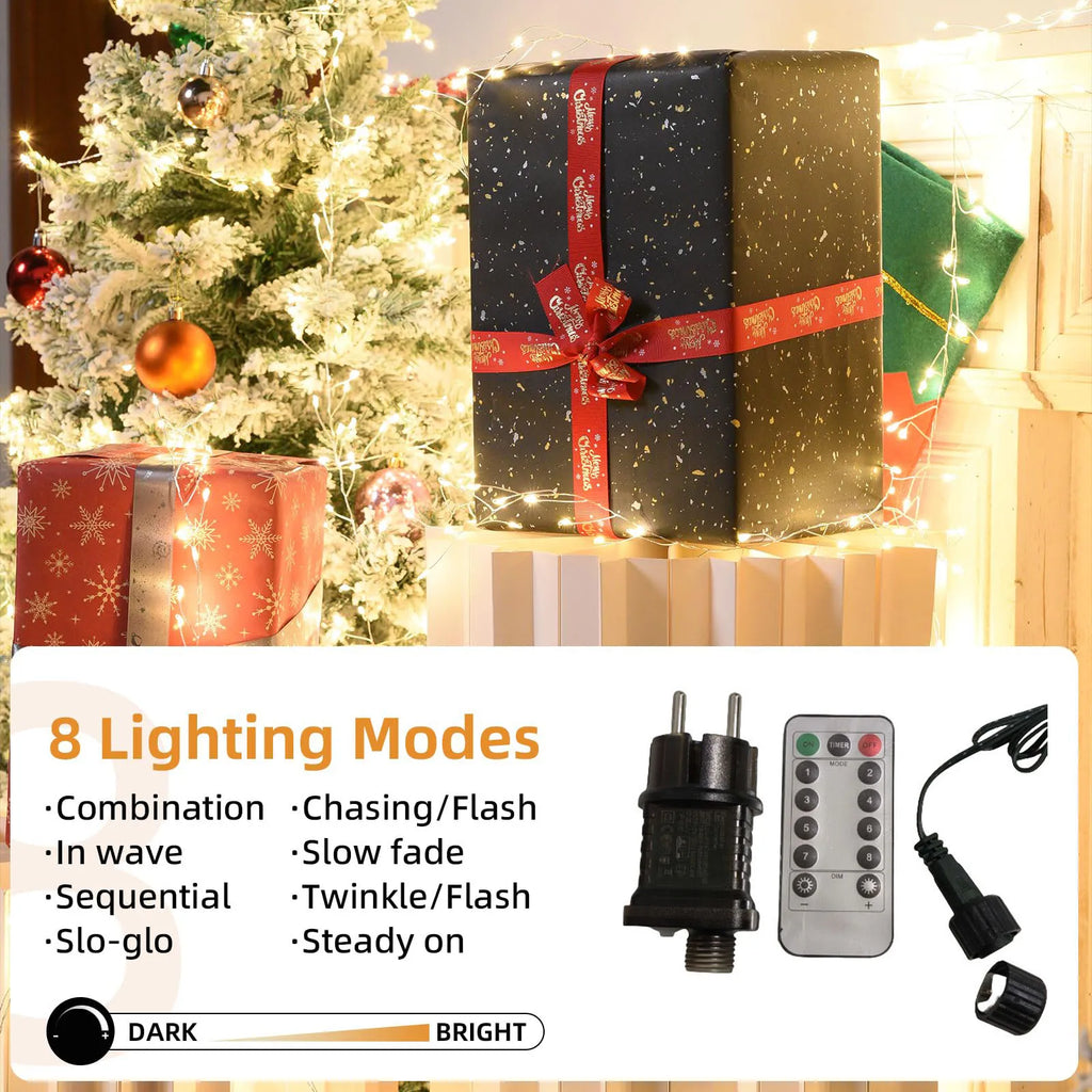 LED-Knaller-Lichterkette, Lichtergirlande, Feenlichter für Weihnachtsbaum, Hochzeitsparty, Weihnachtsdekoration für den Außenbereich 2026