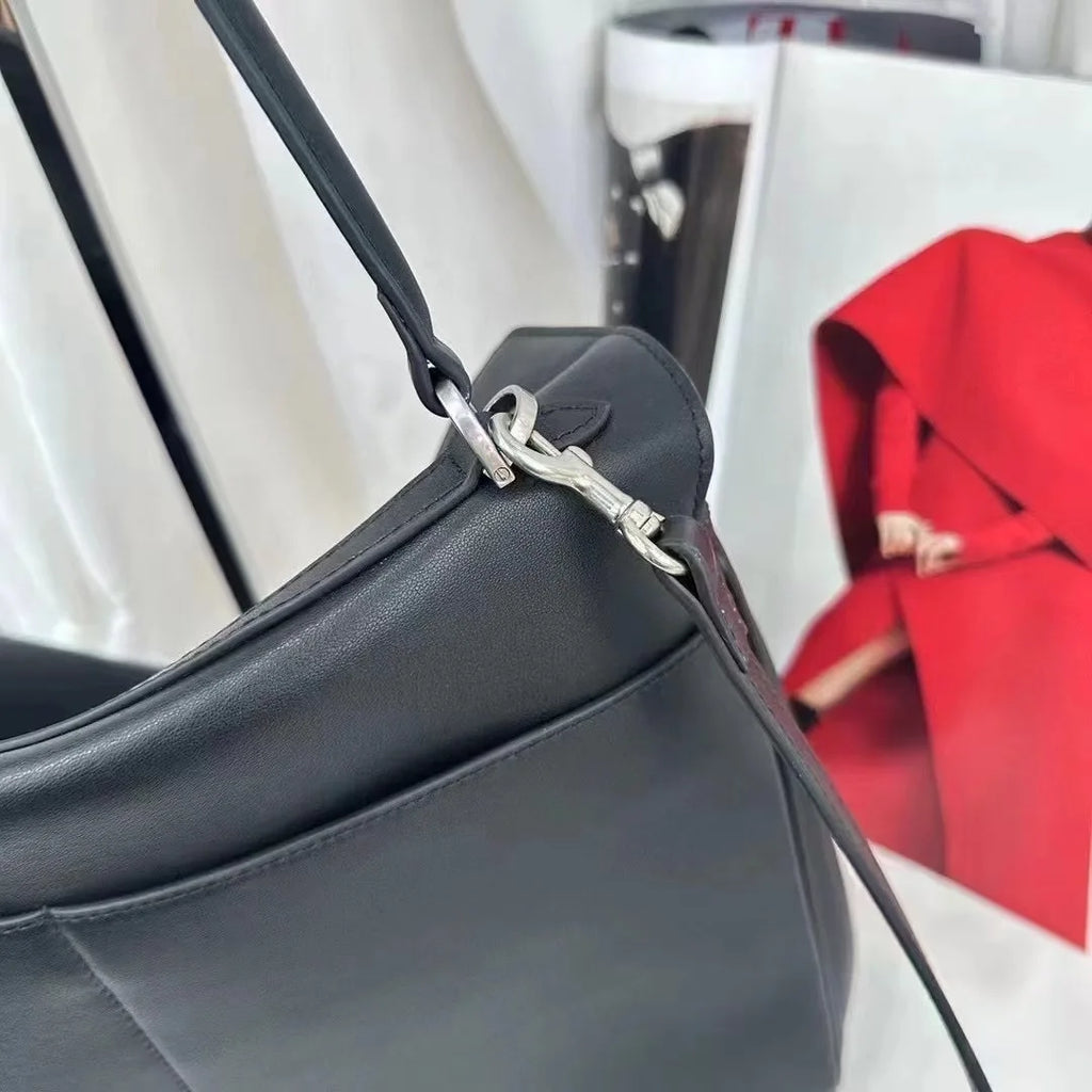 Women Shoulder HandBags Luxury Brand Rodeo Woman Bags 2026 Spring Autumn Genuine Leather Women Totes Fashion Gold Buckle