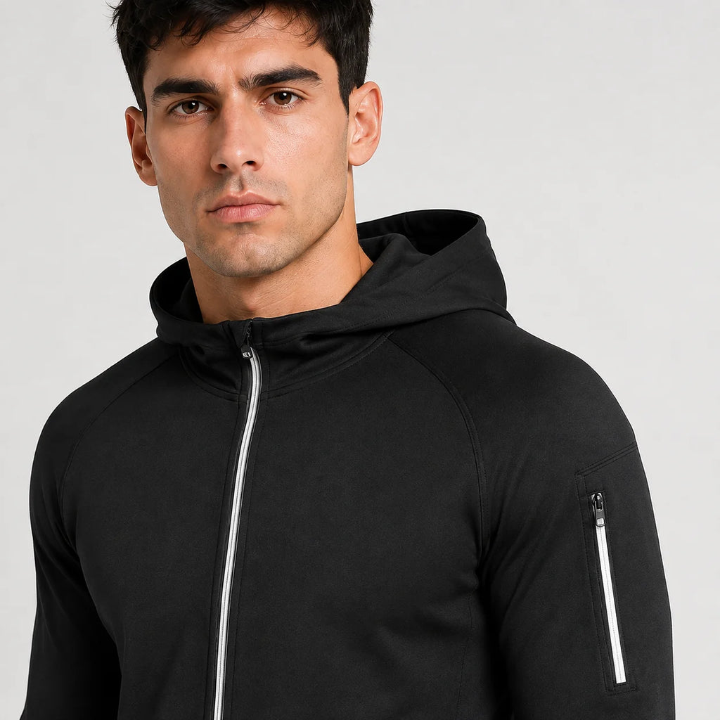 Maglia sportiva uomo a maniche lunghe girocollo