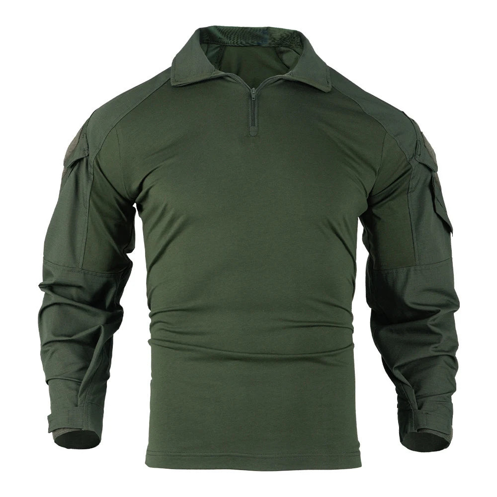 Completo mimetico uomo con maglia e pantaloni