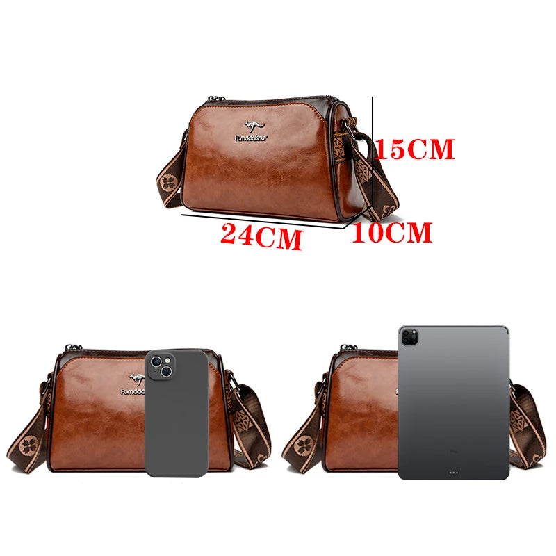 New Genuine High Quality Soft Leather Luxury Purses Crossbody Bag Designer Brand Ladies Shoulder Crossbody Bags 2026 Sac A Main