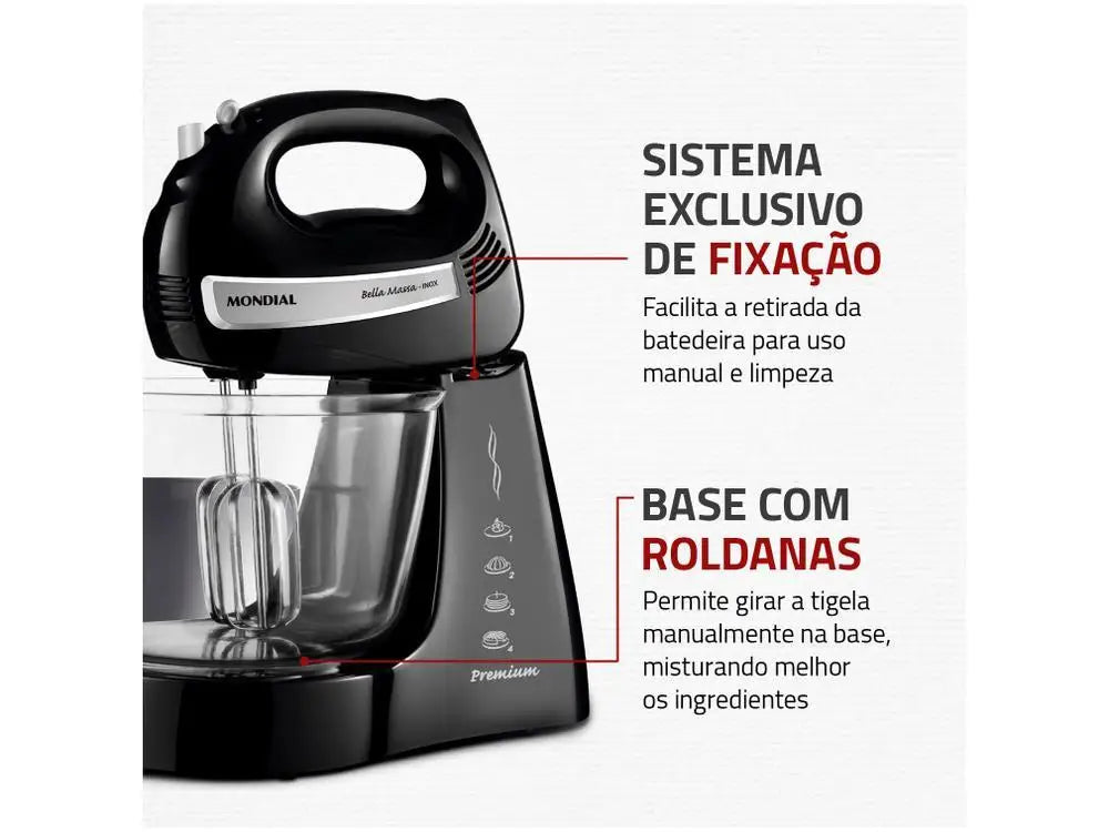 Mondial 400W Bella Massa B-23 Np Mixeur - 110V