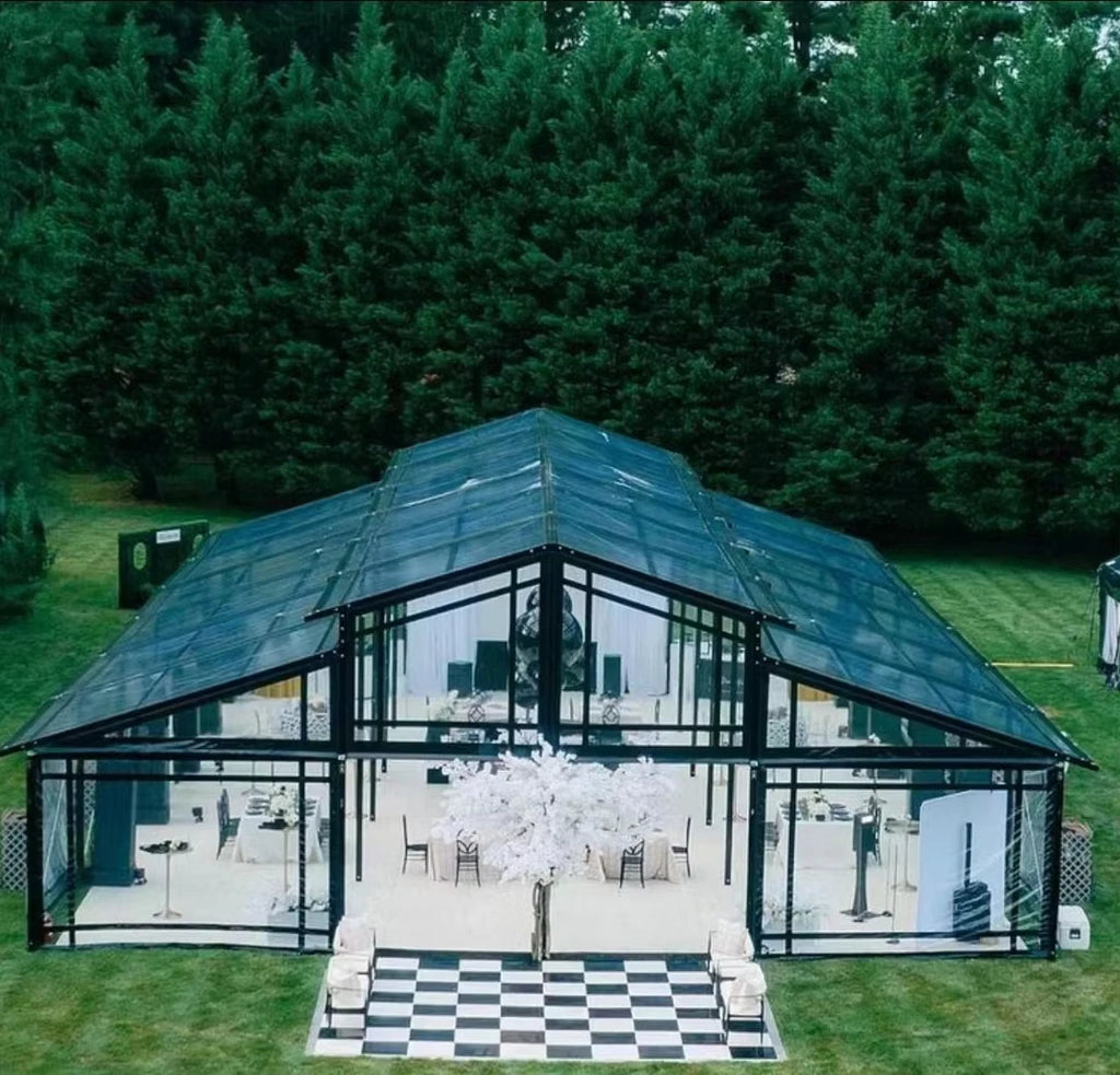 Custom Aluminum Frame Wedding Tent Luxury Transparent Event Pavilion For Hotel Resort Outdoor Venue Party Exhibition Rental
