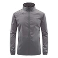 Summer New Men's Sun Protection Skin Coat Lightweight Breathable Ice Silk Stand Collar Sunscreen Jacket Outdoor Camping  Jakcet
