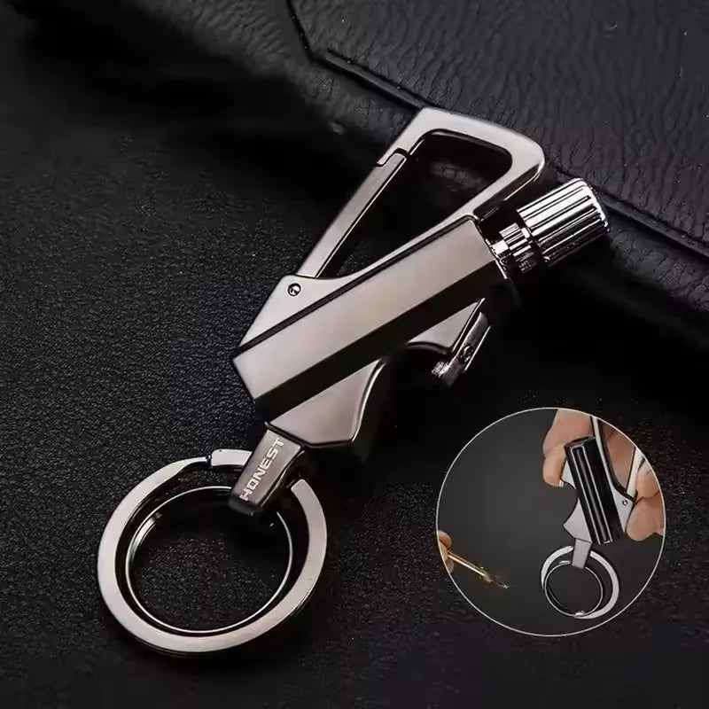 2025 Multifunctional Lighter Keychain, Beer Bottle Opener, Portable Outdoor Igniter, Smoking Accessories, Gadgets, Men’s Gift