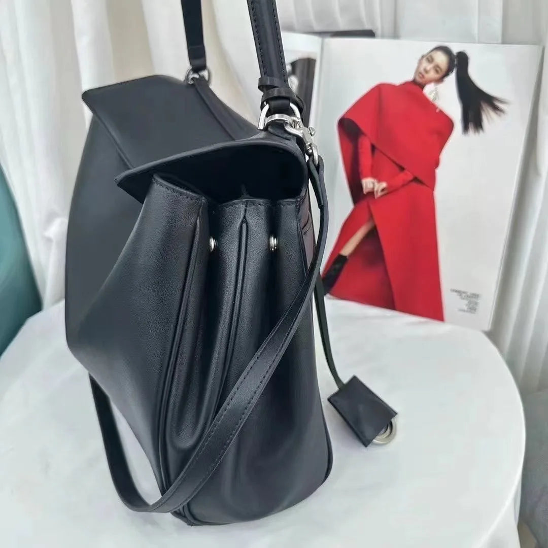 Women Shoulder HandBags Luxury Brand Rodeo Woman Bags 2026 Spring Autumn Genuine Leather Women Totes Fashion Gold Buckle