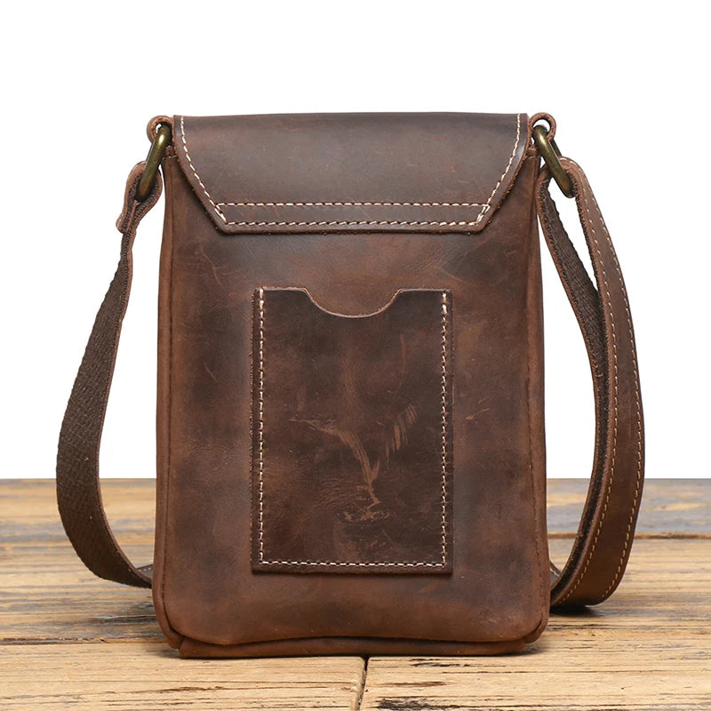 LEATHFOCUS Genuine Leather Sling Bag