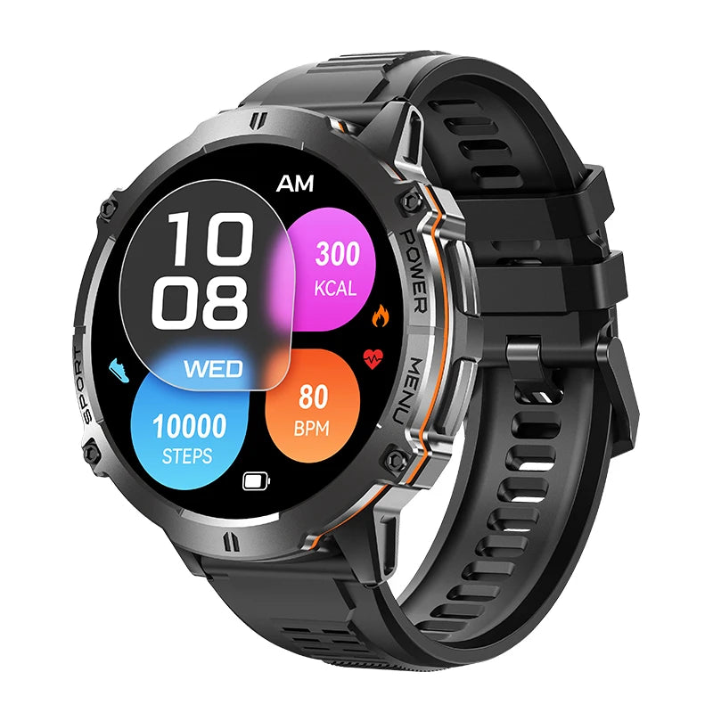 1.73″ AMOLED smartwatch with compass and Bluetooth calling