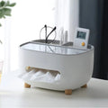 New Tissue Box and Napkin Holder, Remote Control Storage, Desk Organizer, Office Multifunctional Storage Container for Household Items, Home Gift