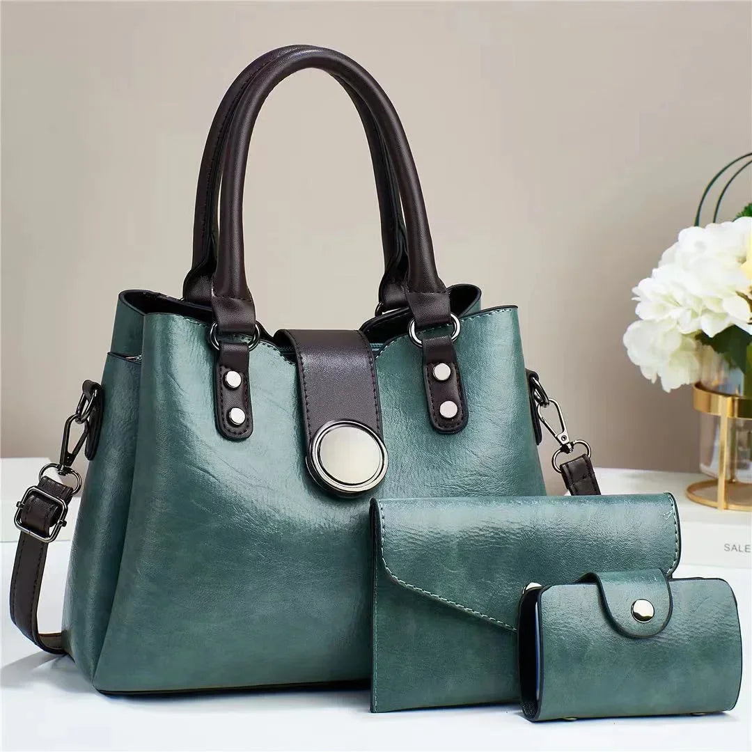 Vintage and Chic Handbag with Crossbody and Tote Bag Options for Women
