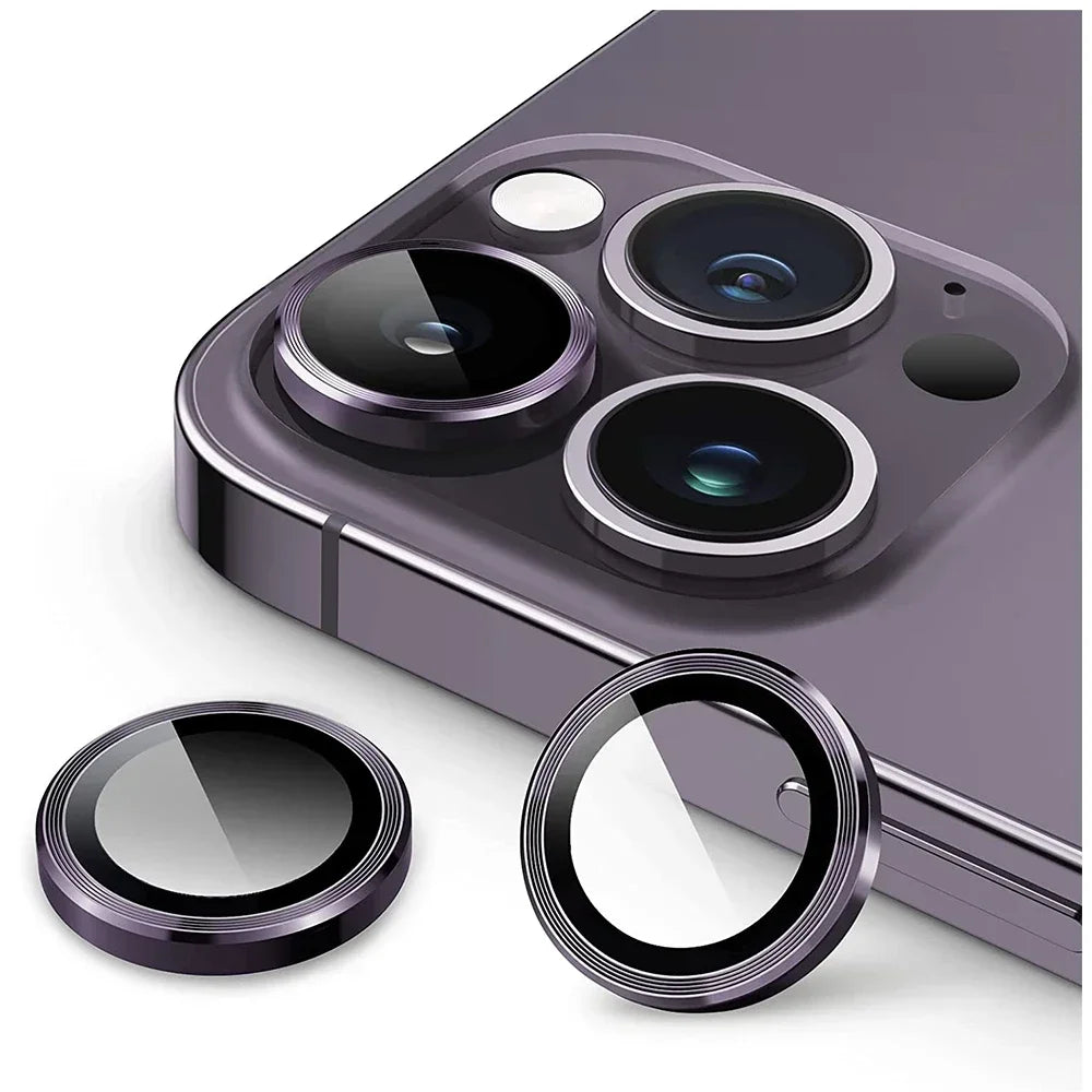 2-3Pcs Deep Purple Camera Lens Protector For IPhone 18 17 16 Pro Max 14Pro IPhone 15 14 Plus Glass Protection Film Accessory