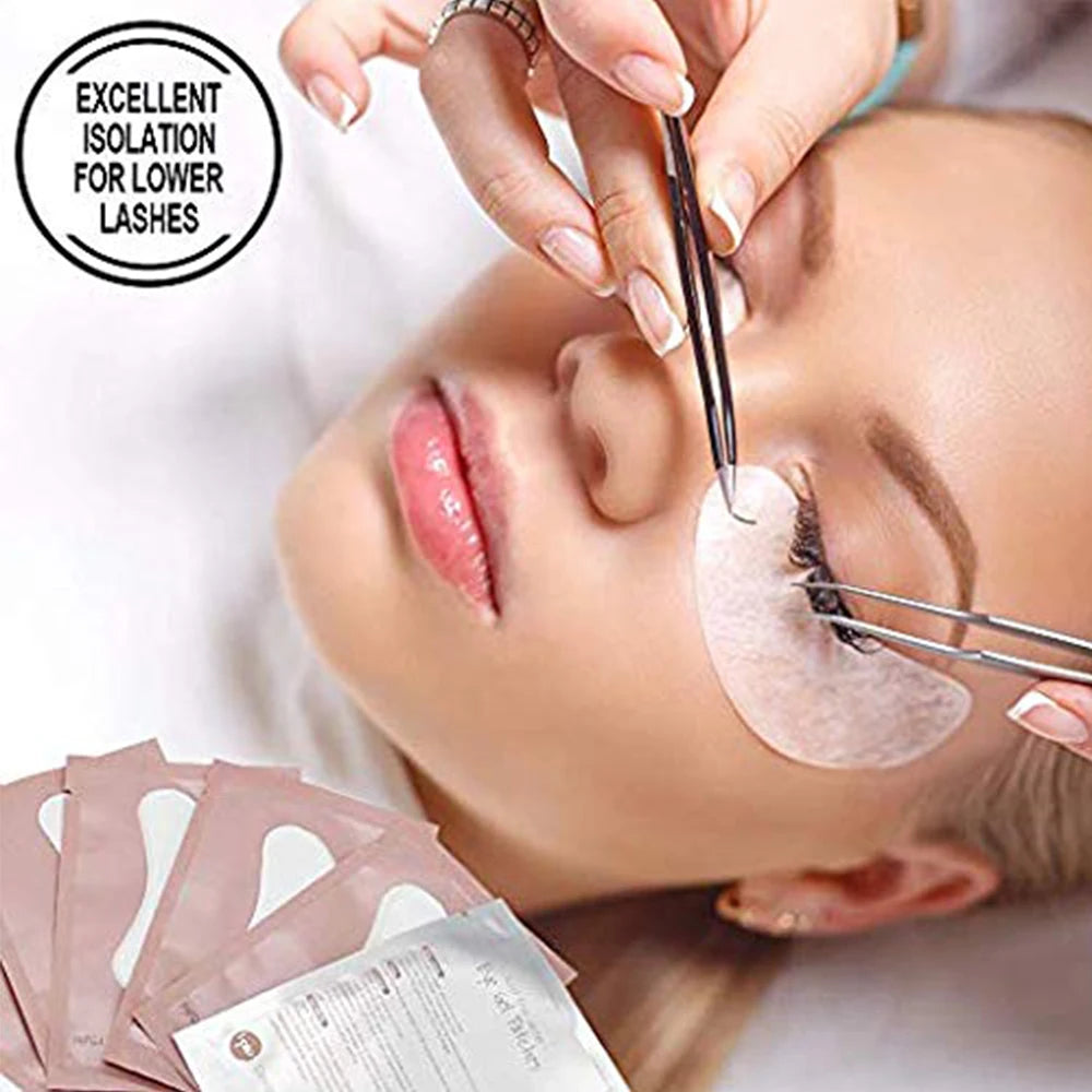 25 Paar Wimpernverlängerungs-Pads, fusselfreie Augenpads mit Gel für die unteren Wimpern