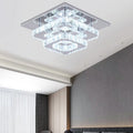 Plafonnier LED Voltsify 36W Lustre en cristal Lampe suspendue, blanc froid