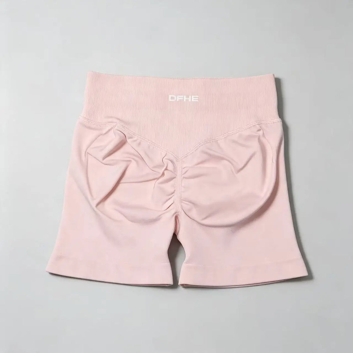 Pantaloncini yoga donna in nylon a vita alta