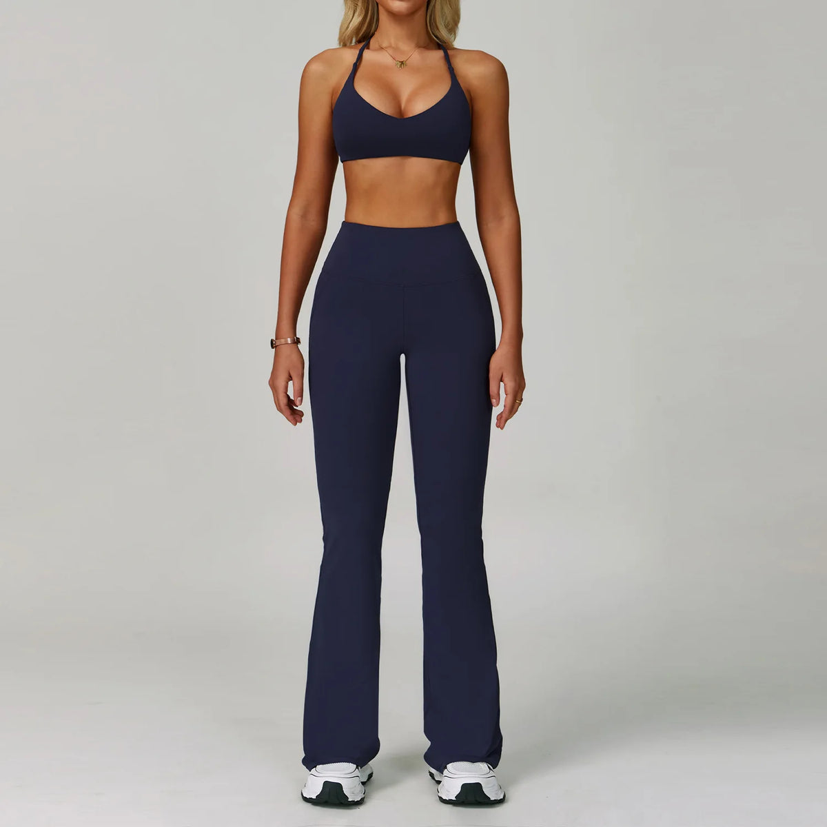 Conjunto de yoga de mujer, 2 piezas, top y leggings