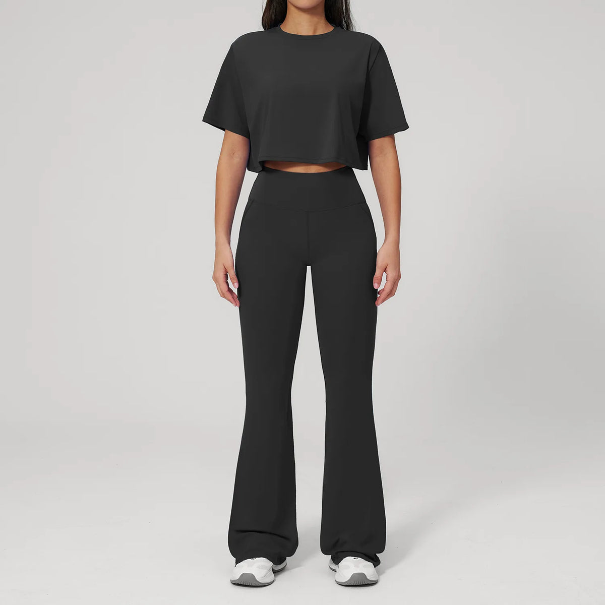 Ensemble yoga femme, 2 pièces, haut et legging