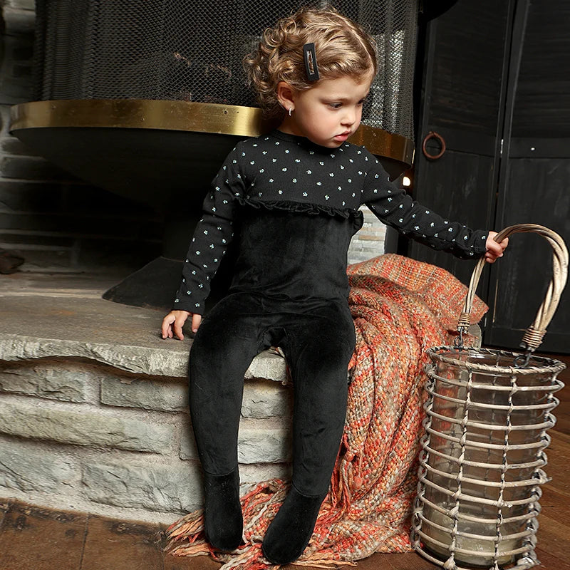Children’s Velour and Ribbed Two-Piece Loungewear Set