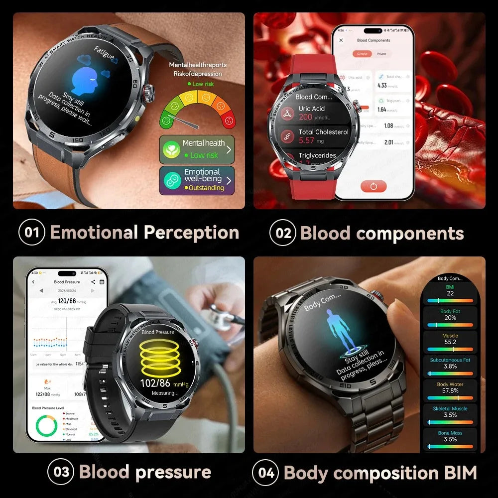MAVHX 1.53″ AMOLED smartwatch with Bluetooth calls