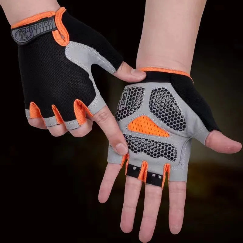 Fingerless Training Gloves for Gym, Weightlifting and Cycling