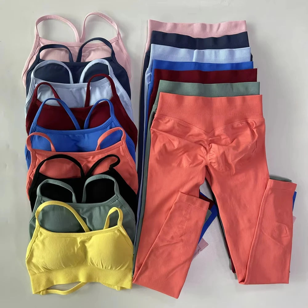 Ensemble yoga femme, haut et short