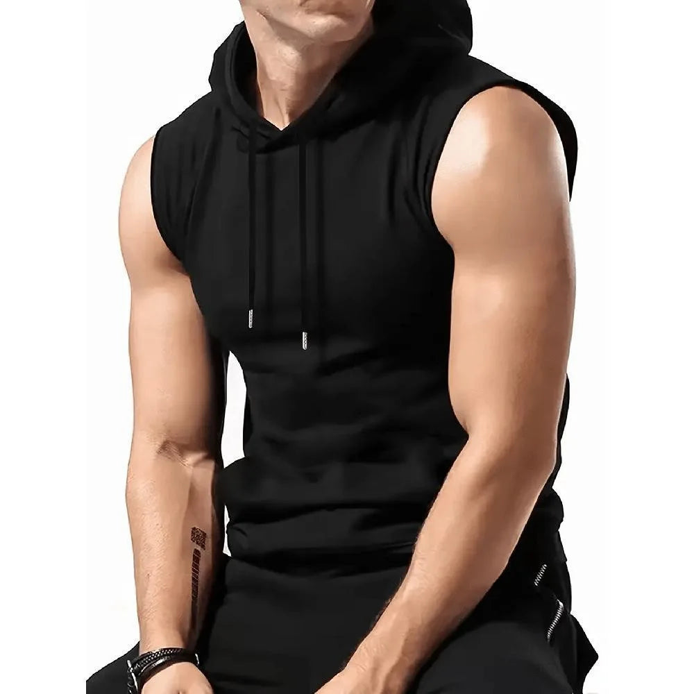 Canotta sportiva unisex con cappuccio