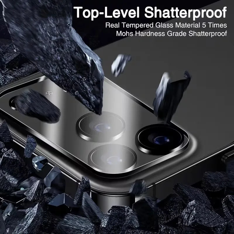 5Pcs Tempered Glass Camera Lens Screen Protector for iPhone 17 18 Pro Max Air 16 Plus 15 14 13 Mini 17Pro Protection Film