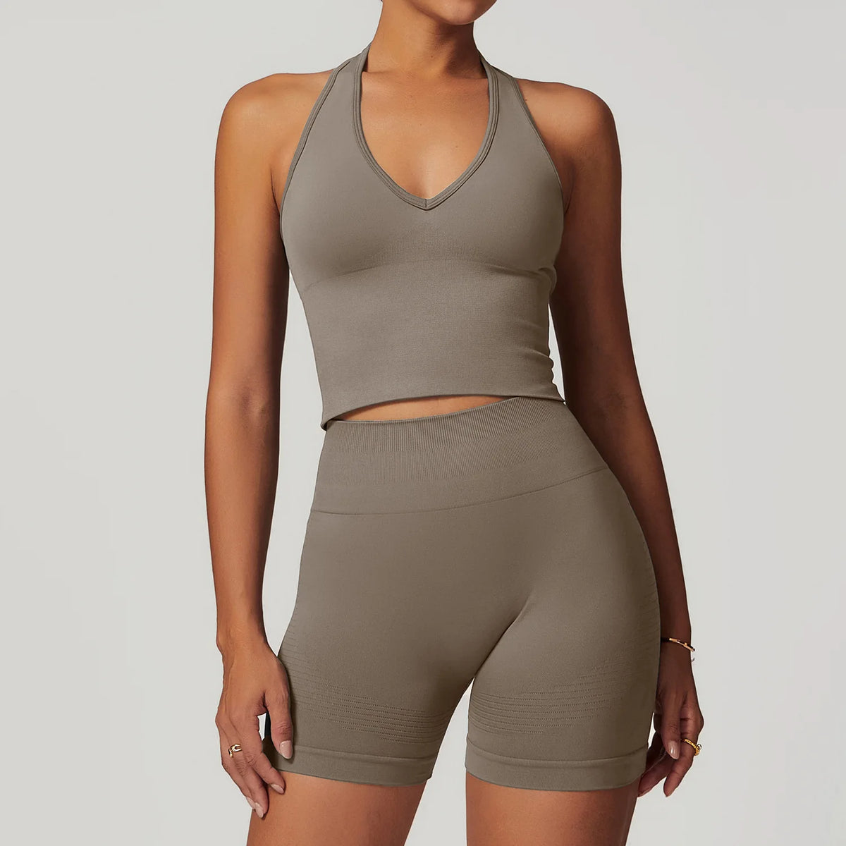 Conjunto de yoga de mujer, top y leggings