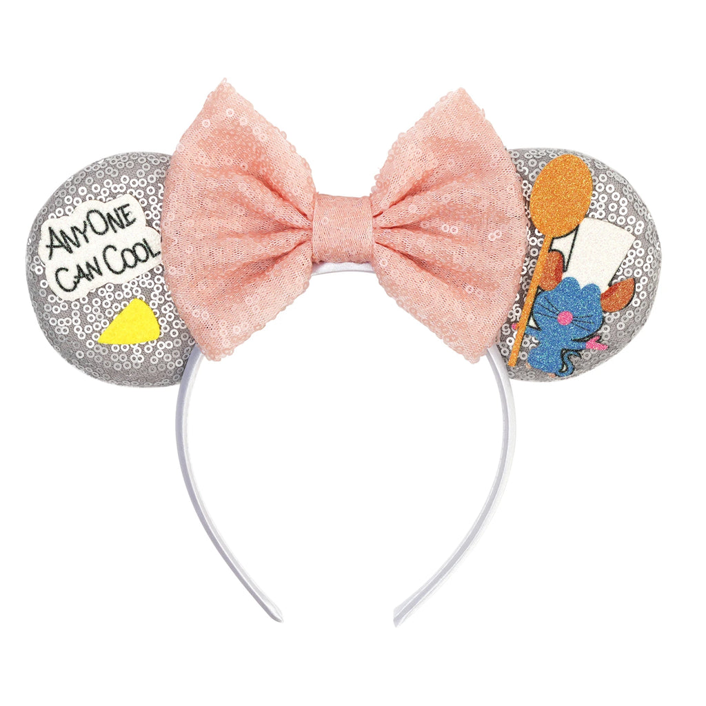 2026 Nuevo Estilo Diadema de Orejas con Lentejuelas Lazos de Lentejuelas Niña Adulto Niños Fiesta de Halloween Cosplay Accesorios para el Cabello Diadema de Princesa