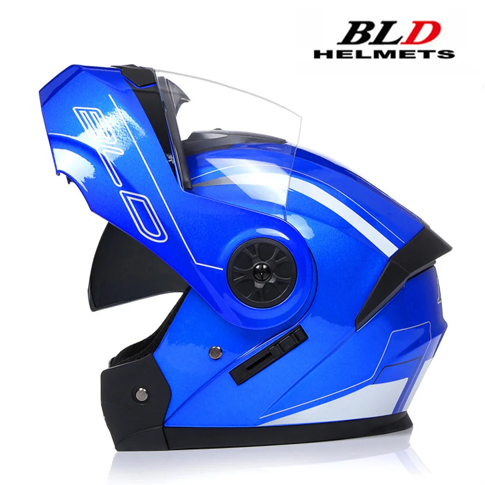 Modular Double Sun Visor Mtorcycle Helmet Men Women Classic Flip Up Riding DOT ECE Approved Racing Protective Casco Capatece
