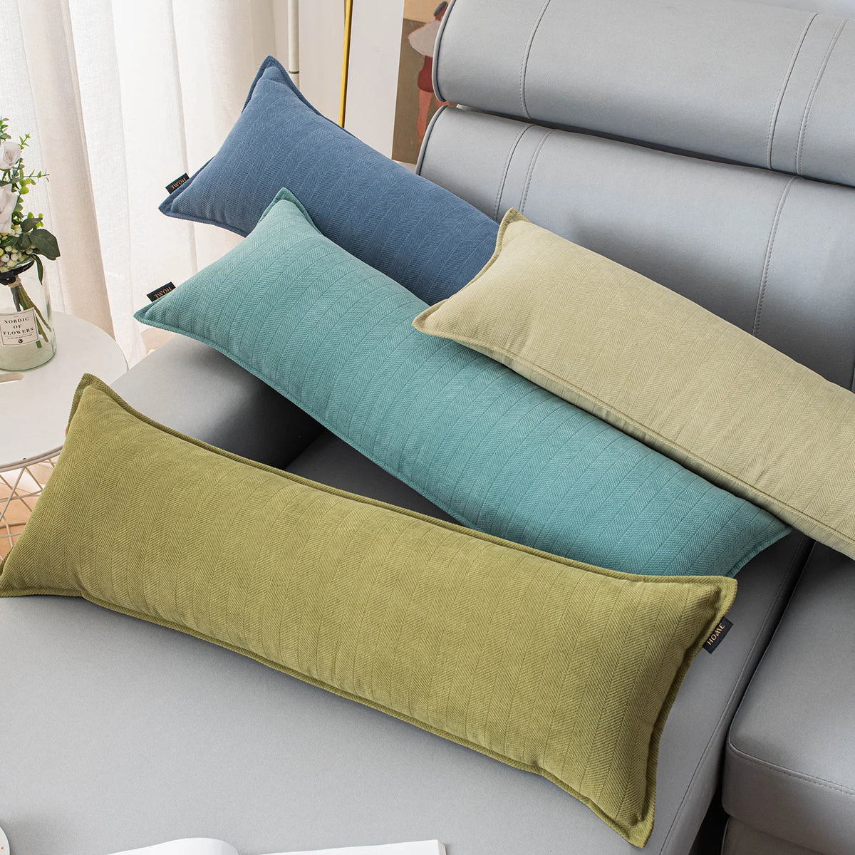30x70/30x90/30x120cm Solid Throw Pillow Cover Nordic Minimalist Cushion Cover Decor Home Decorative Pillowcase Large Size