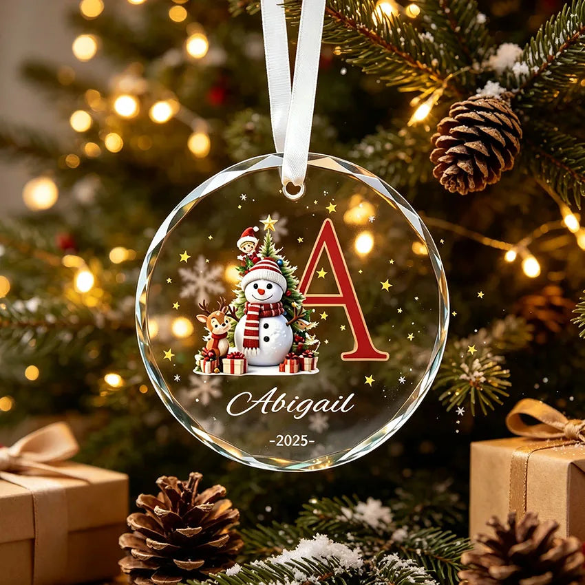 Adornos navideños personalizados, colgantes navideños personalizables con letras y nombres, decoraciones colgantes para el árbol de Navidad, regalos navideños significativos para familiares y amigos, y una forma de preservar la hermosa Navidad