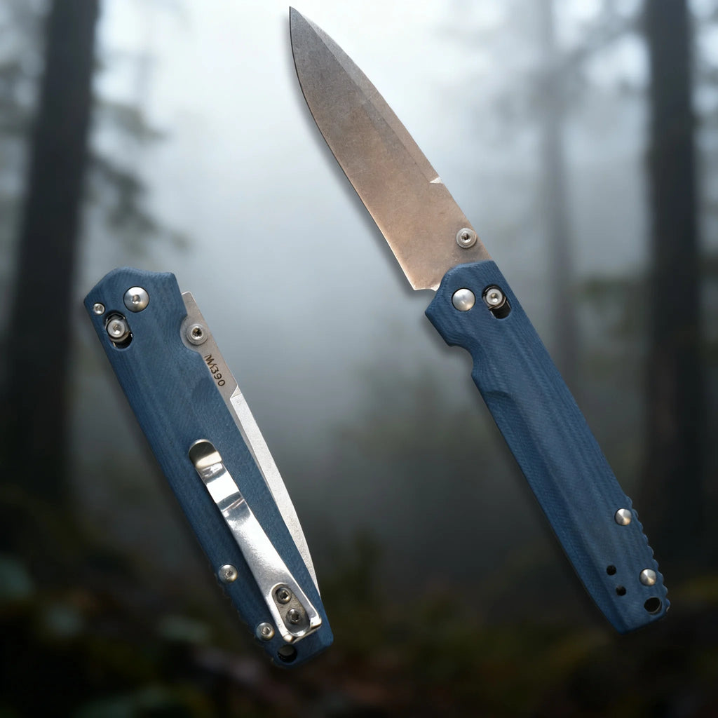Klappmesser mit M390-Klinge und G10-Griff, handliches Outdoor-Messer, ideal zum Sammeln. Ein tolles Geschenk für Männer und Frauen. Versand aus den USA.