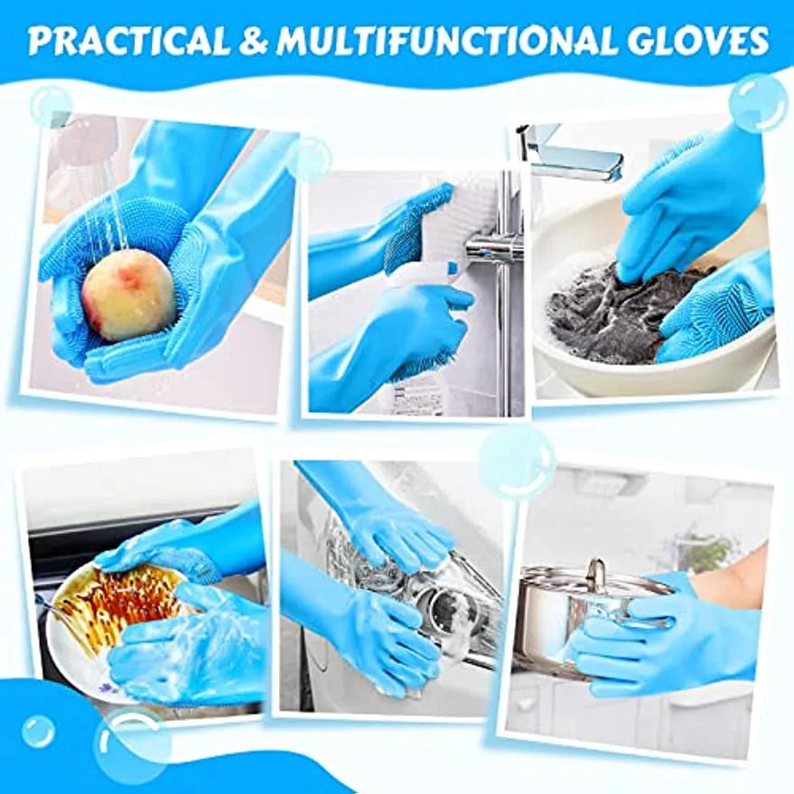 Gants de bain pour toilettage d’animaux, chien et chat, brosse à shampoing, masseur magique, éponge nettoyante en silicone pour enlever les poils