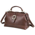CONTACT'S Genuine Leather Sling Shoulder Bags for Women Luxury Designer Tote Bag Women‘s Bag Handbag Fashion Ladies’ Doctor Bag