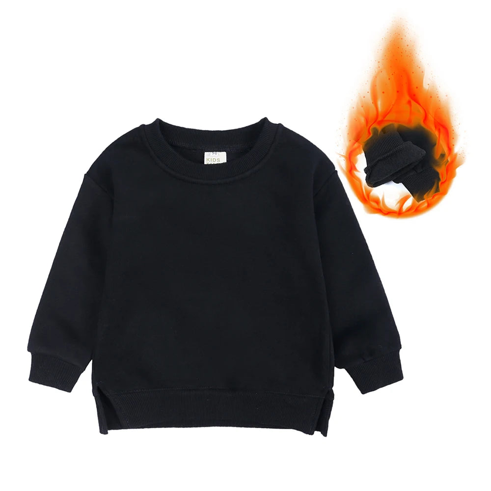 Customized Baby Kids Boy Girl Sweatshirt Add Your Logo Text Long Sleeve Cotton Fleece DIY Pullover Hoodie Tops Toddler Clothes