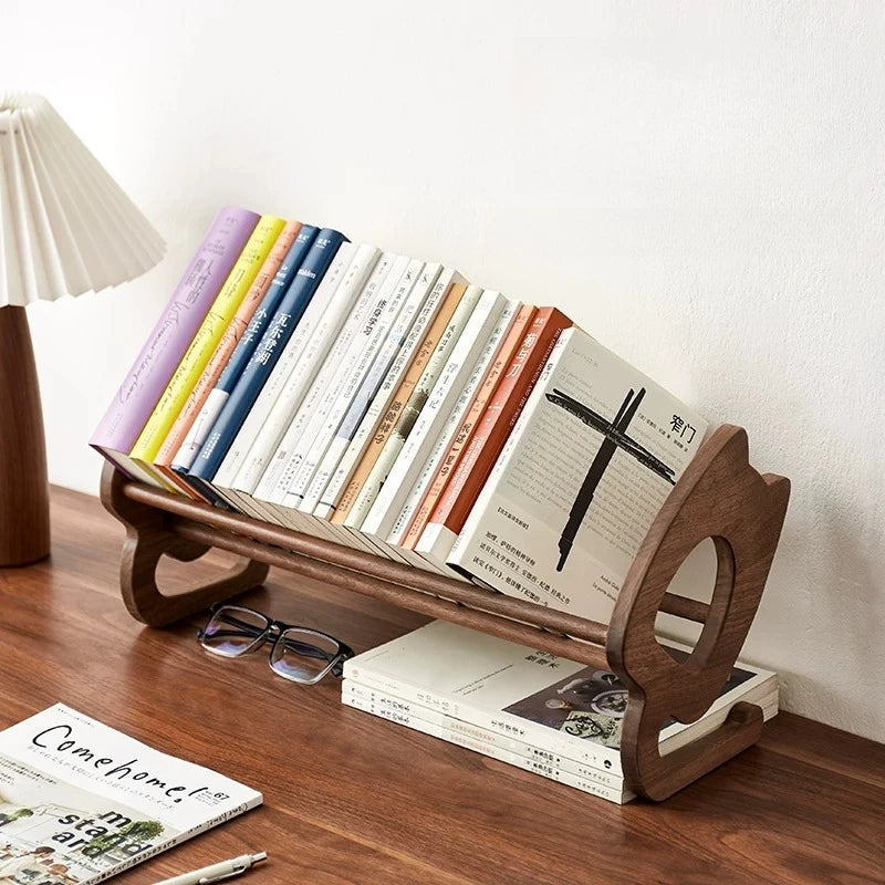 Wooden Desktop Book Stand and Bookend