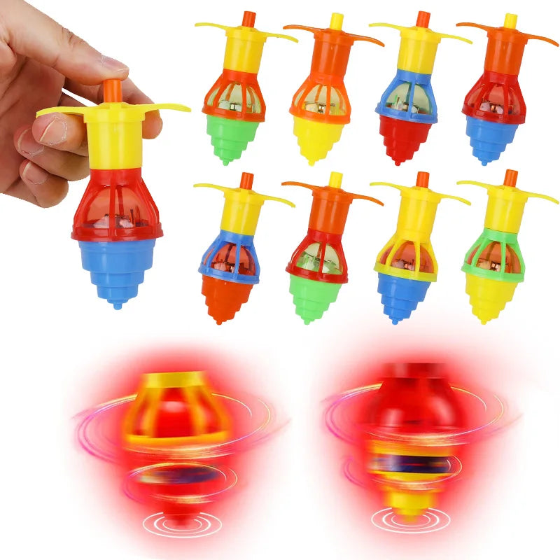 5/10/20 piezas de peonzas LED luminosas giratorias, juguetes para rellenar piñatas y detalles para fiestas de cumpleaños infantiles, regalos de Navidad para niños y niñas