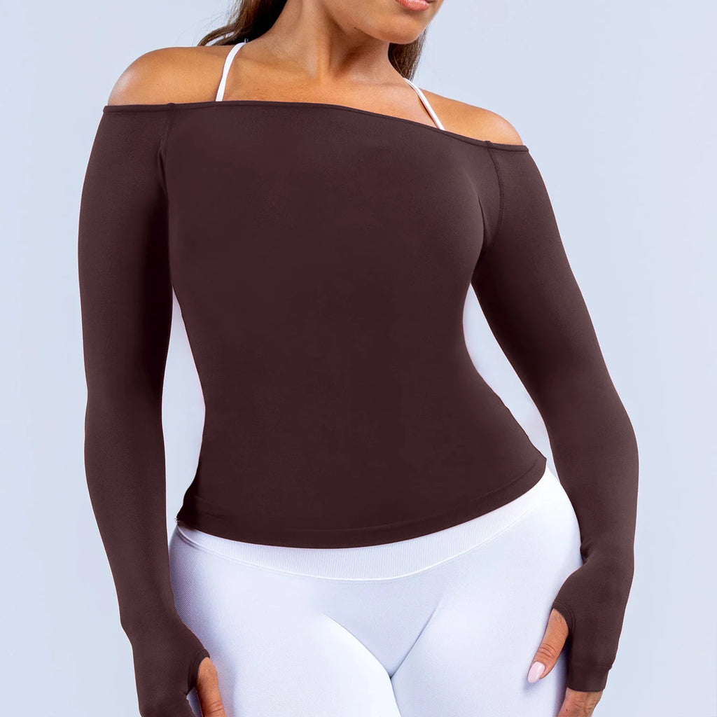 Maillot de sport femme, manches longues