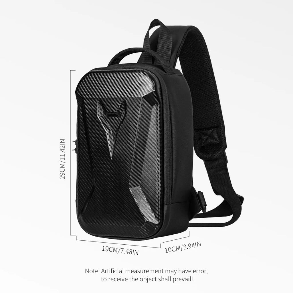 Hard-Shell Chest Bag with Combination Lock