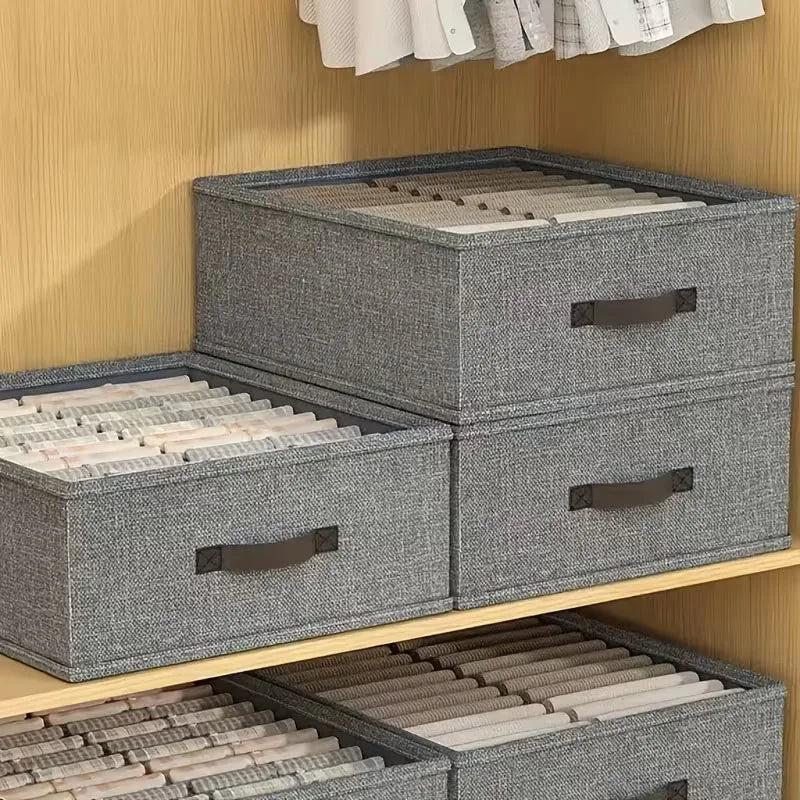 Wardrobe Clothes Storage Organizer Sweater T-Shirt Storage Box Thickened Pants Storage Box Underwear Socks Organizer For Home
