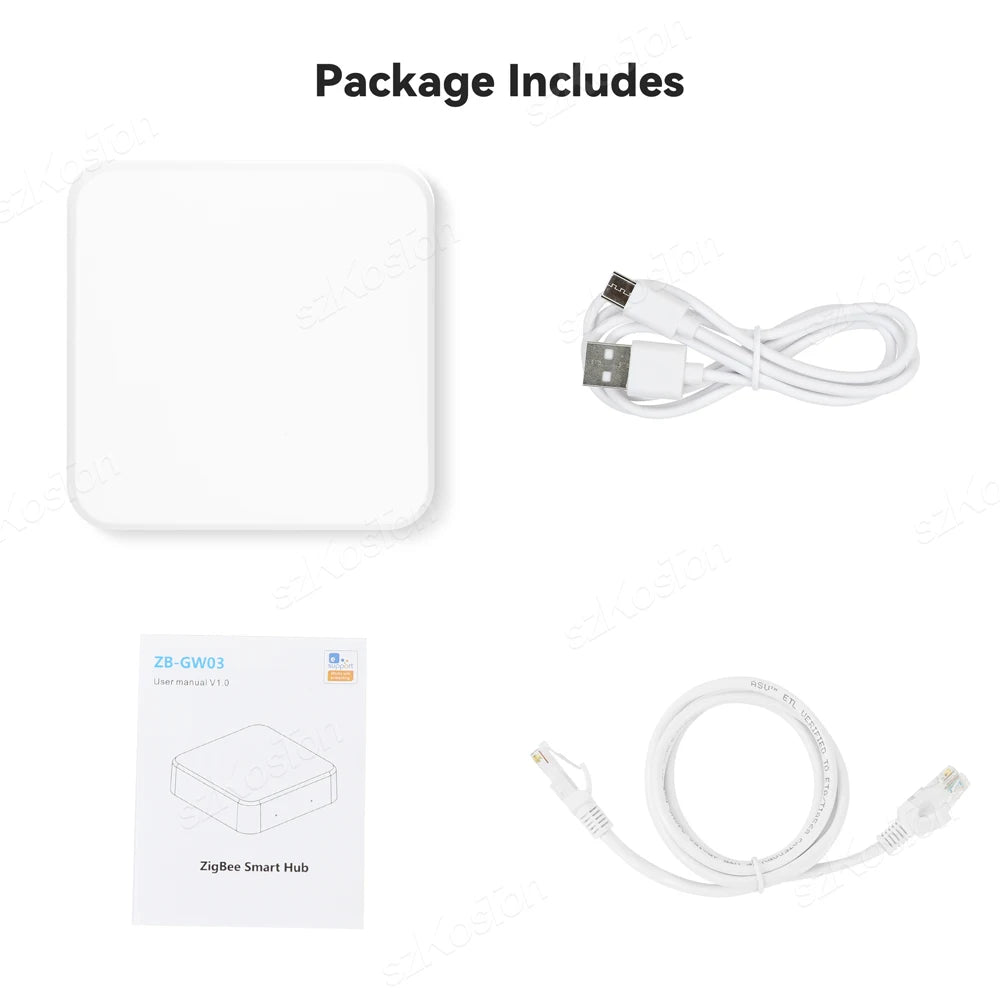 eWeLink App ZigBee 3.0 Wireless Gateway Hub Smart Home Automation Bridge Voice Control Works with Alexa Google Alice Salute