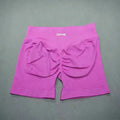 Pantaloncini yoga donna in nylon a vita alta