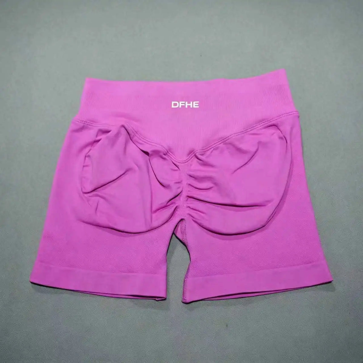 Pantaloncini yoga donna in nylon a vita alta