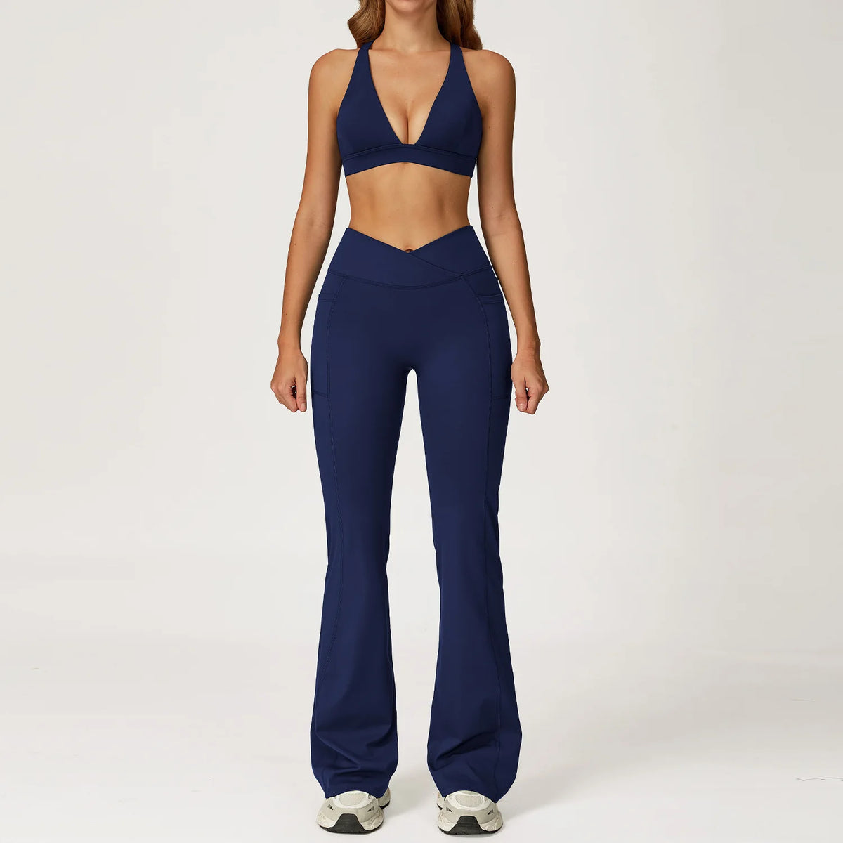 Ensemble yoga femme, 2 pièces, haut et legging