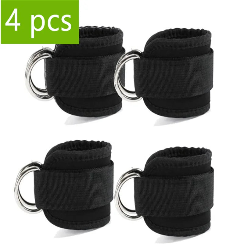 Adjustable Ankle Cuffs with Double D-Rings for Cable Training
