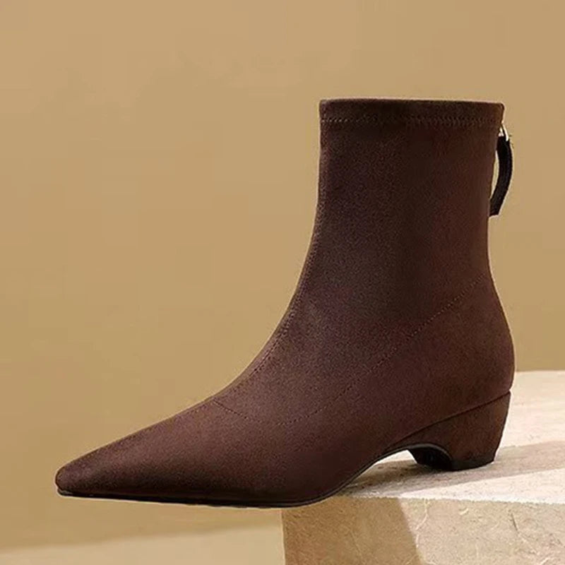 Stivaletti donna Liyke effetto suede con fodera morbida