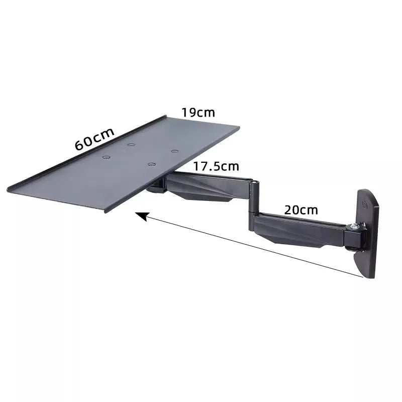 Support clavier mural D-MOUNT 200-KYM3 600x185mm pour poste de travail debout, bras long