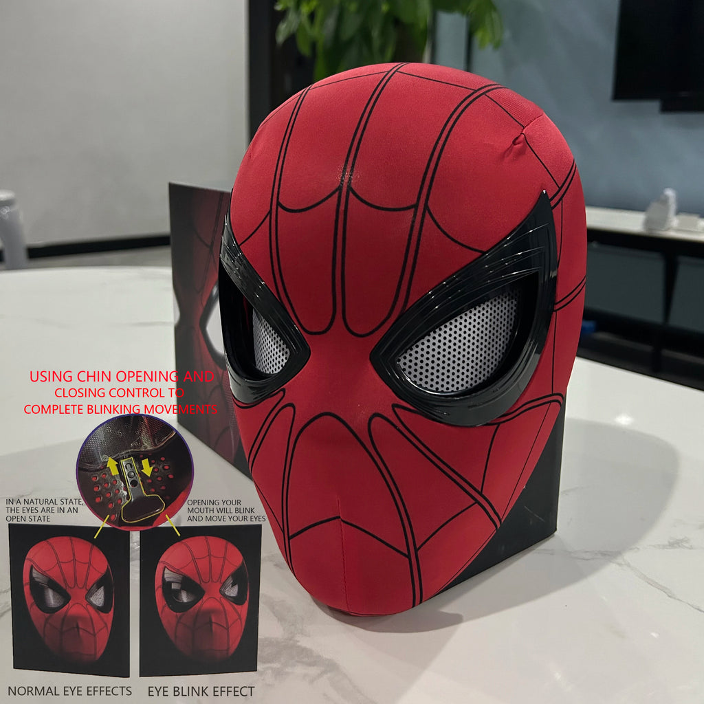 1:1 Wearable Cosplay Full Face Headgear Movable Eyes Elastic Prop Toy Halloween Party Costume Gift For Adults Hobby Collectors