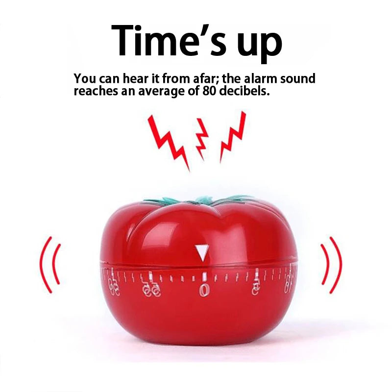 Minuteur de cuisine tomate, réveil mécanique à compte à rebours, rappel électronique, outil de chronométrage pour la cuisine et les jeux