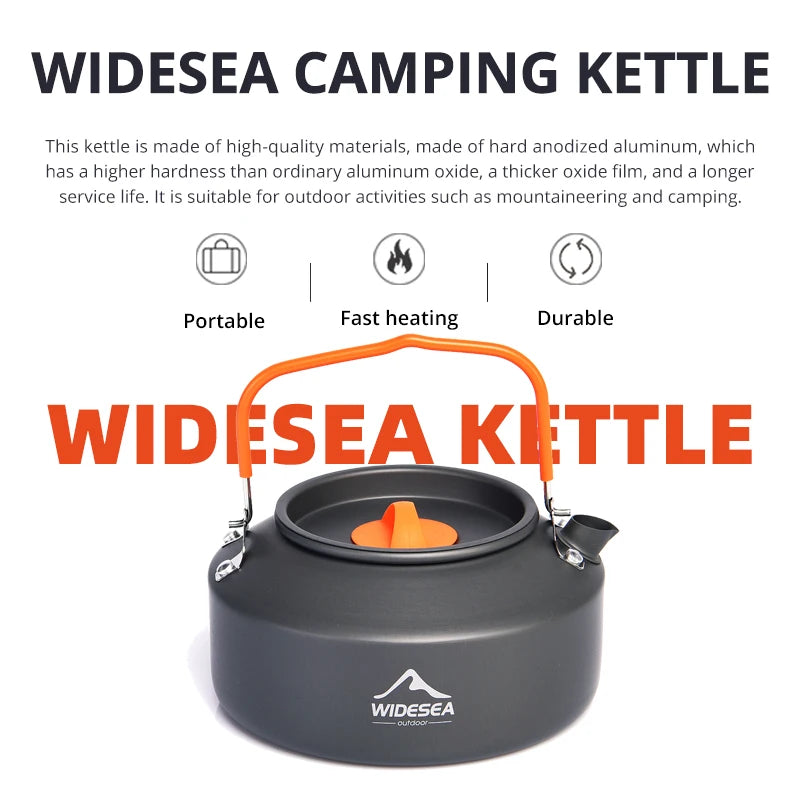 Camping Tableware Outdoor Cookware Set Pots Tourist Kettle Coffee Cup Filte Kitchen Equipment Gear Utensils Hiking Picnic Travel